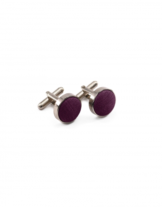 LEPIDOLITE - CUFFLINKS - ECOBLEND - PLUM