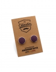 LEPIDOLITE - BOUTONS DE MANCHETTE - ECOBLEND - MAUVE PRUNE