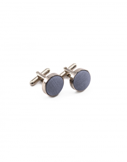 CALCITE - CUFFLINKS - ECOBLEND - LIGHT BLUE GREY