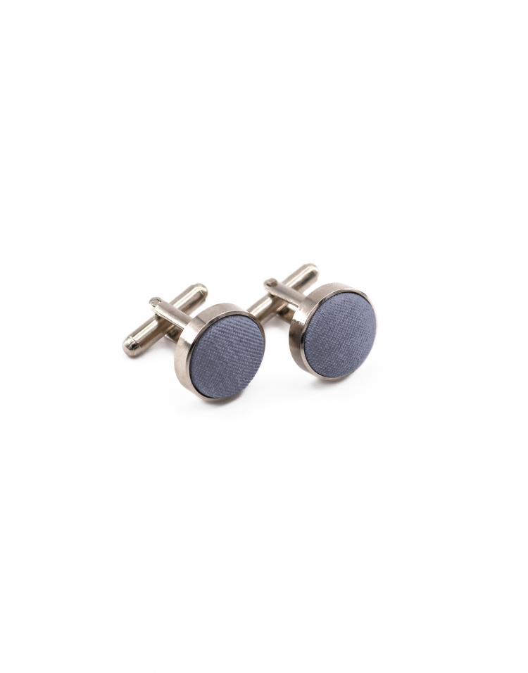 CALCITE - CUFFLINKS - ECOBLEND - LIGHT BLUE GREY