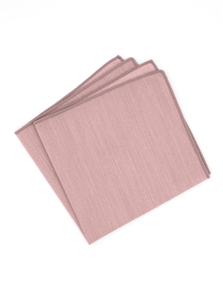 QUARTZ - POCKET SQUARE - LIGHT PINK - ECOBLEND