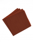 JASPER - POCKET SQUARE - DARK TERRACOTTA - ECOBLEND