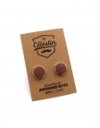 JASPER - CUFFLINKS - ECOBLEND - DARK TERRACOTTA