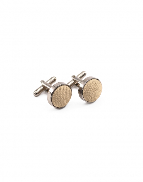 SANDSTONE - CUFFLINKS - ECOBLEND - SAND BEIGE