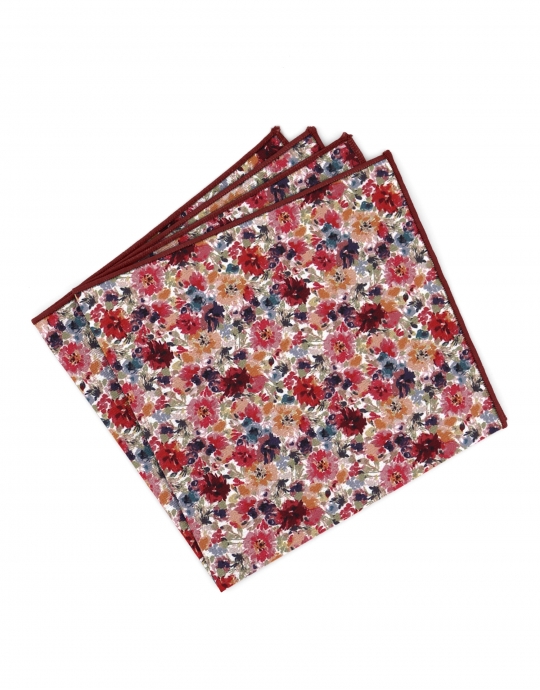 YOGO - FLORAL POCKET SQUARE