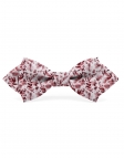 NEMI - FLORAL BOW TIE - DIAMOND - RED & WHITE