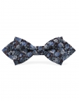 LEMAN - FLORAL BOW TIE - DIAMOND - BLUE & TEAL