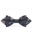 ENARE - FLORAL BOW TIE - DIAMOND - TEAL & CARAMEL