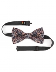 LOKKA - FLORAL BOW TIE - CLASSIC - GREY GREEN & PEACH