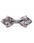 ORIVESI - FLORAL BOW TIE - DIAMOND - GREY, BLUE & GREEN