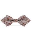 JUAM - FLORAL BOW TIE - DIAMOND - TERRACOTTA & GREY