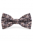 BOMUN - FLORAL BOW TIE - CLASSIC - BROWN & GREY