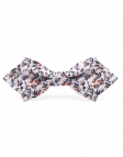 ISEO - FLORAL BOW TIE - DIAMOND - BLUE & ORANGE