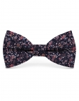 BIWA - FLORAL BOW TIE - CLASSIC - NAVY BLUE & PINK