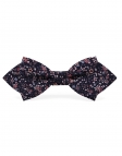 BIWA - FLORAL BOW TIE - DIAMOND - NAVY BLUE & PINK