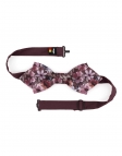 GARDA - FLORAL BOW TIE - DIAMOND - PINK & PURPLE