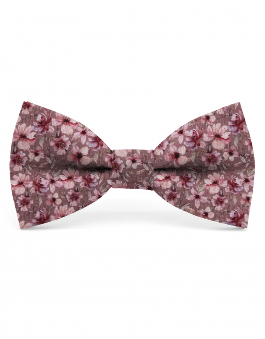 COMO - FLORAL BOW TIE - CLASSIC - OLD PINK