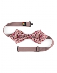 TOYA - FLORAL BOW TIE - DIAMOND - PINK & CARAMEL