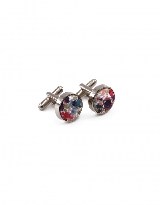 YOGO - FLORAL CUFFLINKS