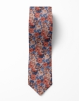 MANITOBA - FLORAL TIE - BLUE, TERRACOTTA & BEIGE