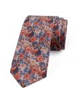 MANITOBA - FLORAL TIE - BLUE, TERRACOTTA & BEIGE