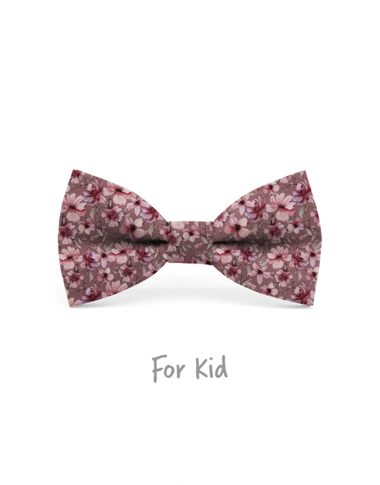 COMO - KID or TEEN BOW TIE - PINK