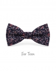 BIWA - KID or TEEN BOW TIE - NAVY BLUE & PINK