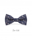 NOTORO - KID or TEEN BOW TIE - BLUE, GREY & BROWN