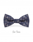 NOTORO - KID or TEEN BOW TIE - BLUE, GREY & BROWN