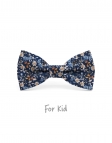 SILJAN - KID or TEEN BOW TIE - BLUE & ORANGE