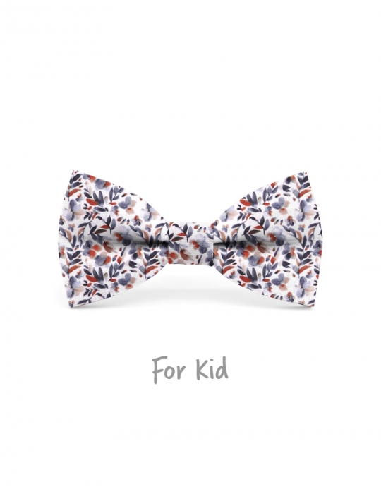 ISEO - KID or TEEN BOW TIE - BLUE & ORANGE