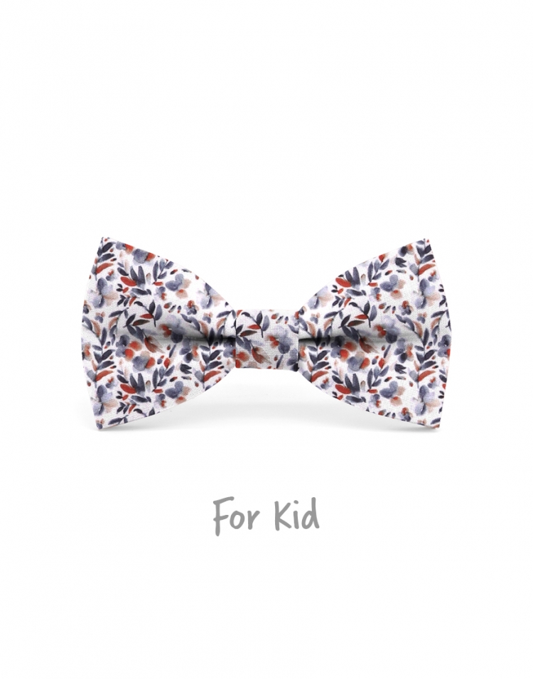 ISEO - KID or TEEN BOW TIE - BLUE & ORANGE