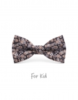 BOMUN - KID or TEEN BOW TIE - BROWN & GREY