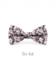 BALATON - KID or TEEN BOW TIE - BLUE, BROWN & BEIGE