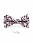 BALATON - KID or TEEN BOW TIE - BLUE, BROWN & BEIGE