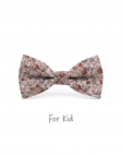 JUAM - KID or TEEN BOW TIE - TERRACOTTA & GREY