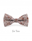 JUAM - KID or TEEN BOW TIE - TERRACOTTA & GREY