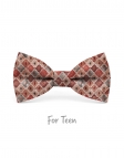 KIVU - KID or TEEN BOW TIE - TERRACOTTA & BROWN