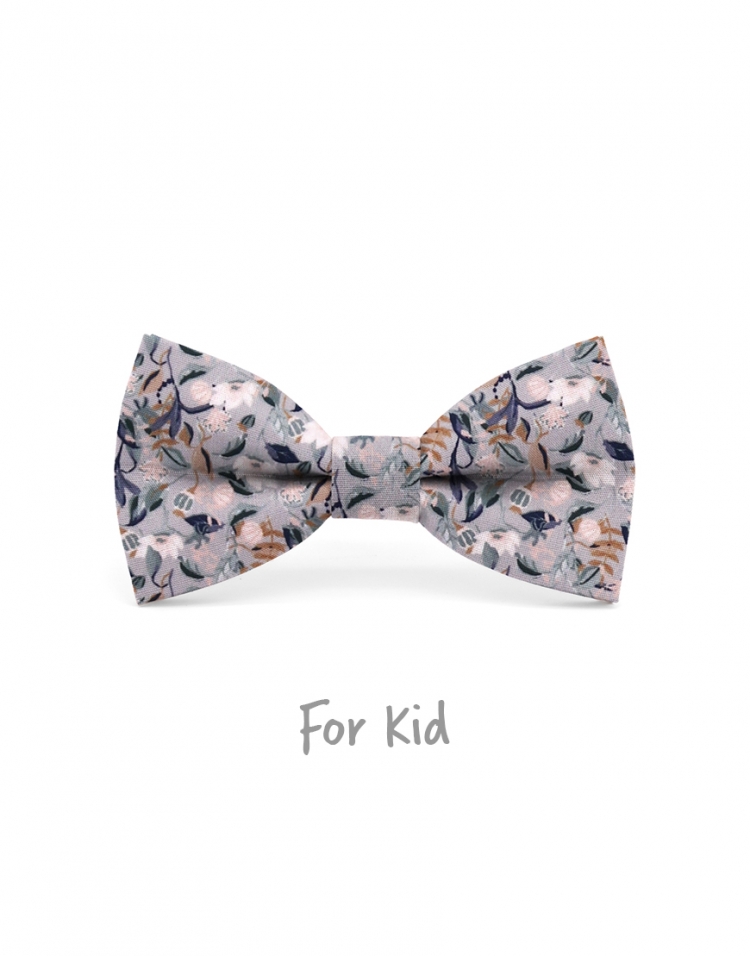 ORIVESI - KID or TEEN BOW TIE - GREY, BLUE & GREEN