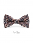 LOKKA - KID or TEEN BOW TIE - GREY GREEN & PEACH