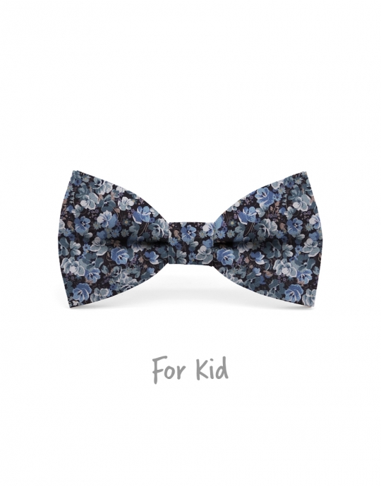 LEMAN - KID or TEEN BOW TIE - BLUE & TEAL