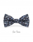 LEMAN - KID or TEEN BOW TIE - BLUE & TEAL