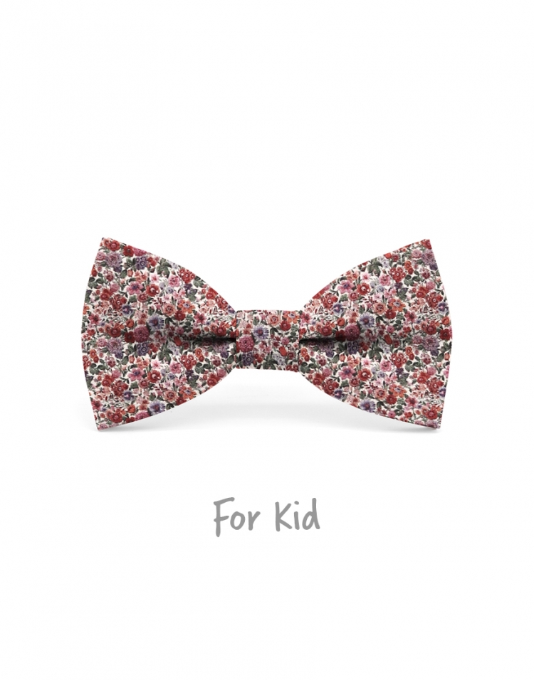 PARO - KID or TEEN BOW TIE - PINK & GREEN