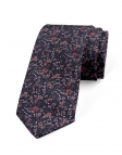 BIWA - FLORAL TIE - NAVY BLUE & PINK