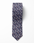 FRYKEN - FLORAL TIE - BLUE & ORANGE