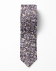 TAHOE - FLORAL TIE - BLUE & BROWN