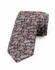 BOMUN - FLORAL TIE - BROWN & GREY