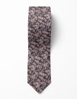 BOMUN - FLORAL TIE - BROWN & GREY