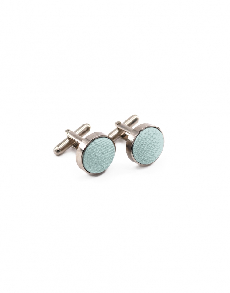 AMAZONITE - BOUTONS DE MANCHETTE - ECOBLEND - TURQUOISE PALE