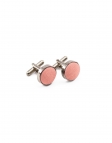 MORGANITE - BOUTONS DE MANCHETTE - ECOBLEND - ORANGE CORAIL